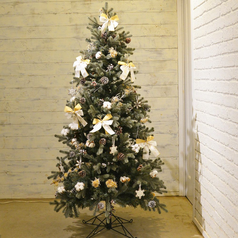 クリスマスツリー　オーナメント多数　電飾付き　約160㌢ クリスマスツリー オーナメント多数 電飾付き 約160㌢ クリスマス飾り